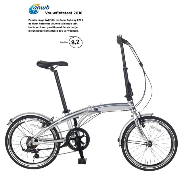 Popal Subway F209 Zilver 20 inch 6 Versnellingen